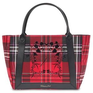 NWT victoria’s secret red plaid tote bag